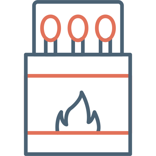 scatola di fiammiferi Generic Outline Color icona
