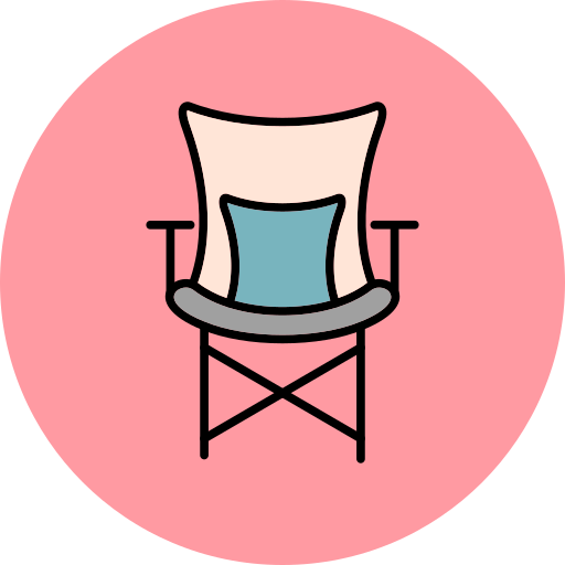 cadeira de acampamento Generic Outline Color Ícone
