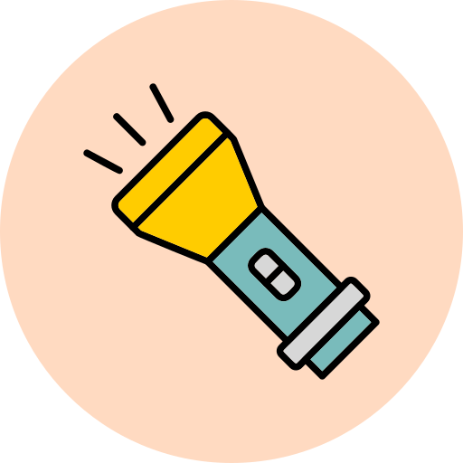 taschenlampe Generic Outline Color icon