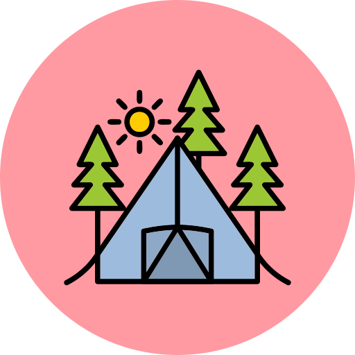 캠핑 Generic Outline Color icon