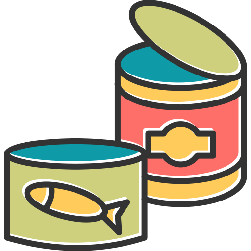 Canned food Generic Color Omission icon