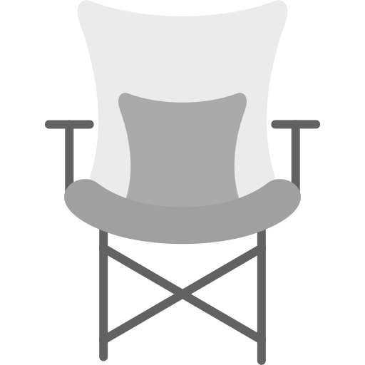 cadeira de acampamento Generic Grey Ícone