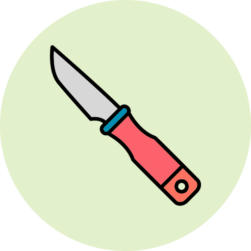 lâmina de faca Generic Outline Color Ícone