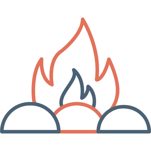 Campfire Generic Outline Color icon