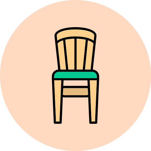 cadeira Generic Outline Color Ícone