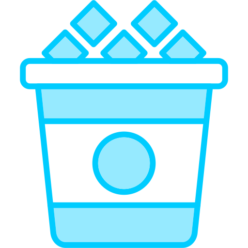 Ice bucket Generic Blue icon