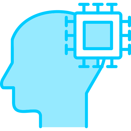 Artificial intelligence Generic Blue icon