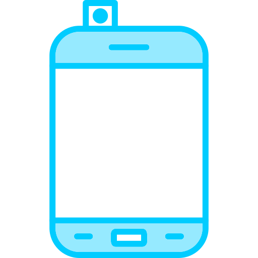 téléphone intelligent Generic Blue Icône