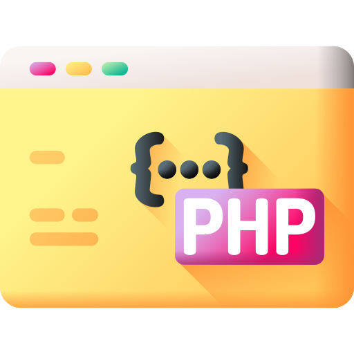 PHP 3D Color icon