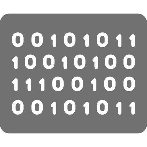 code binaire Generic Grey Icône