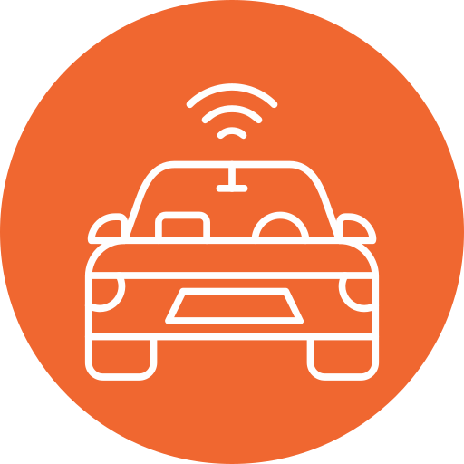 autonomiczny samochód Generic Flat ikona