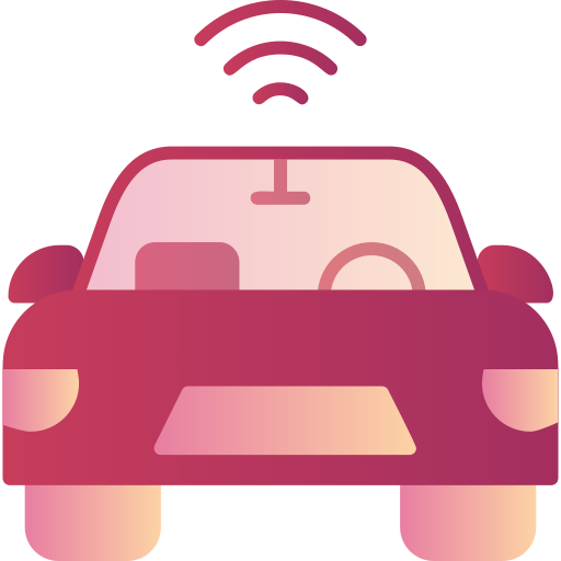 Автономный автомобиль Generic Flat Gradient иконка