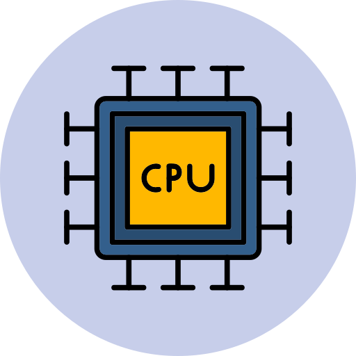 Cpu Generic Outline Color icon