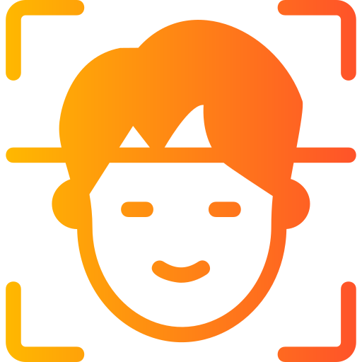 Face recognition Generic Flat Gradient icon