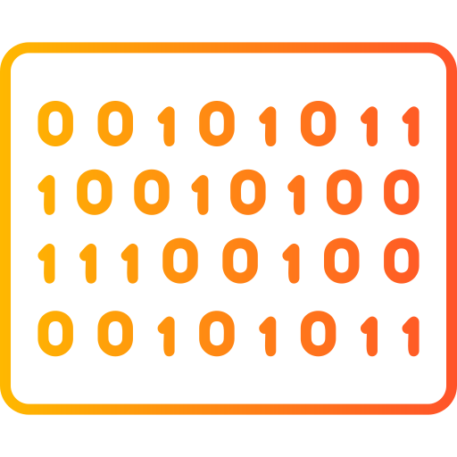 codice binario Generic Gradient icona