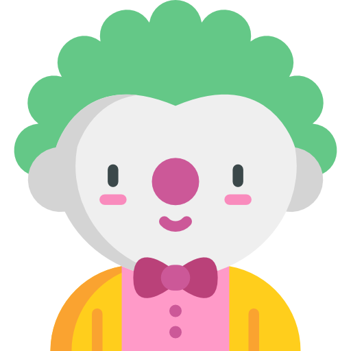 Clown Kawaii Flat icon