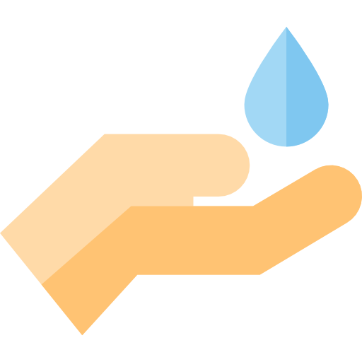 mycie rąk Basic Straight Flat ikona