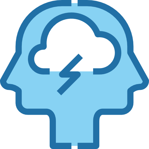 lluvia de ideas Accurate Blue icono