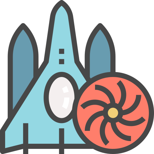 statek kosmiczny Becris Lineal color ikona