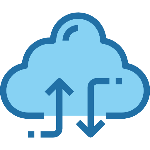 Cloud Accurate Blue icon