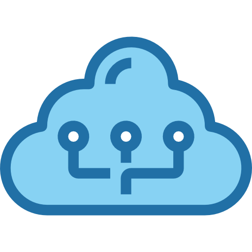 Cloud Accurate Blue icon