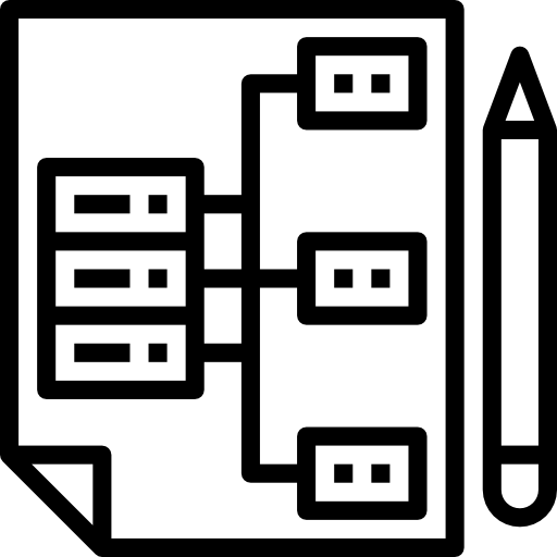 estrutura hierárquica Becris Lineal Ícone