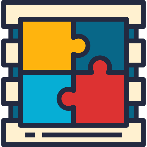 puzzle Becris Lineal color icon
