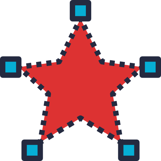 estrella Becris Lineal color icono