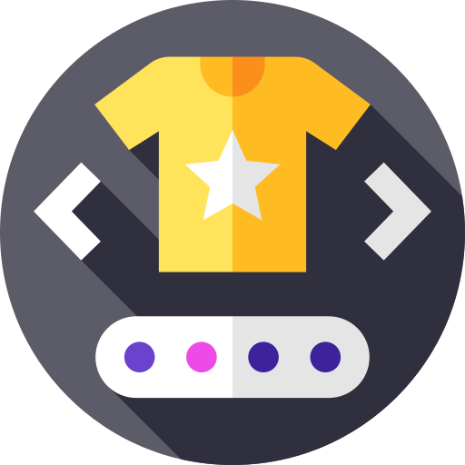 Shirt Flat Circular Flat icon