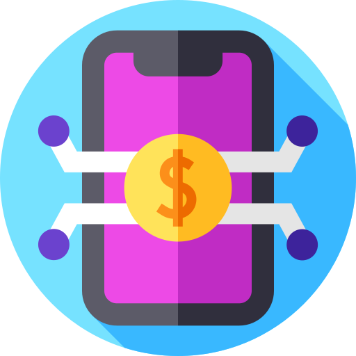 geld Flat Circular Flat icoon