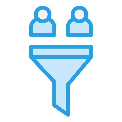 セールスファネル Generic Blue icon