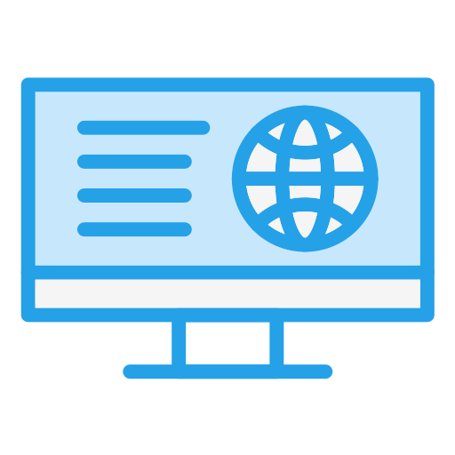 Online Business Generic Blue icon