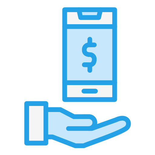 mobile banking Generic Blue icon