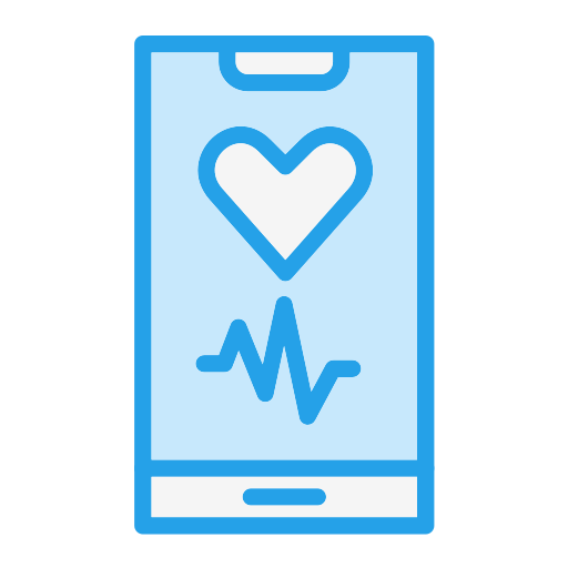 Heart rate Generic Blue icon