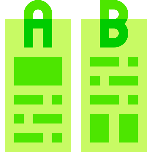 ab testen Basic Sheer Flat icon