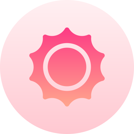 태양 Basic Gradient Circular icon