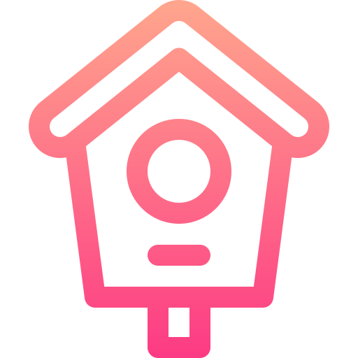 Bird house Basic Gradient Lineal color icon