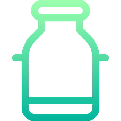 butelka mleka Basic Gradient Lineal color ikona