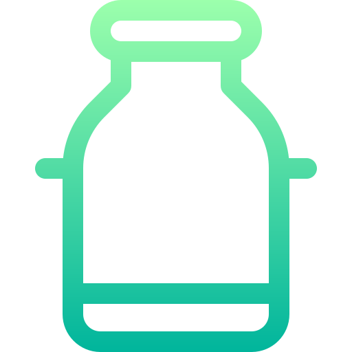 Milk bottle Basic Gradient Lineal color icon