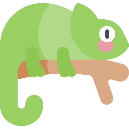 Chameleon Kawaii Flat icon