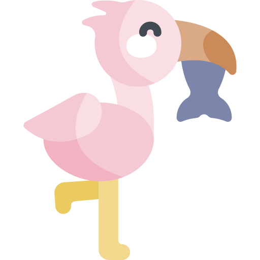 Flamingo Kawaii Flat icon