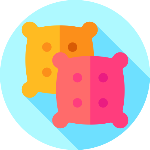 Pillows Flat Circular Flat icon