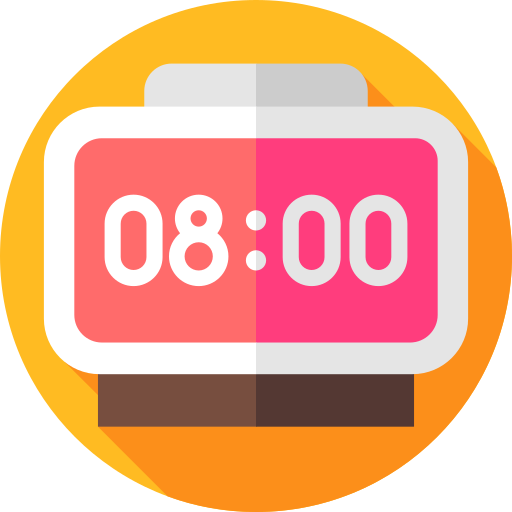 Alarm clock Flat Circular Flat icon