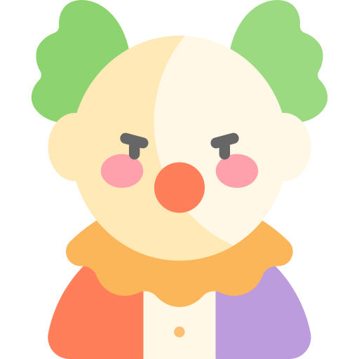 clown Kawaii Flat icon