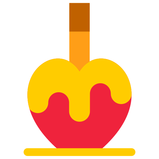 Карамелизированное яблоко Generic Flat иконка