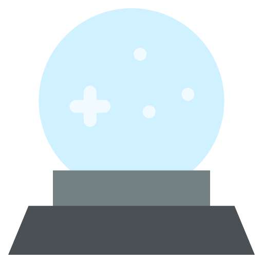 palla di cristallo Generic Flat icona