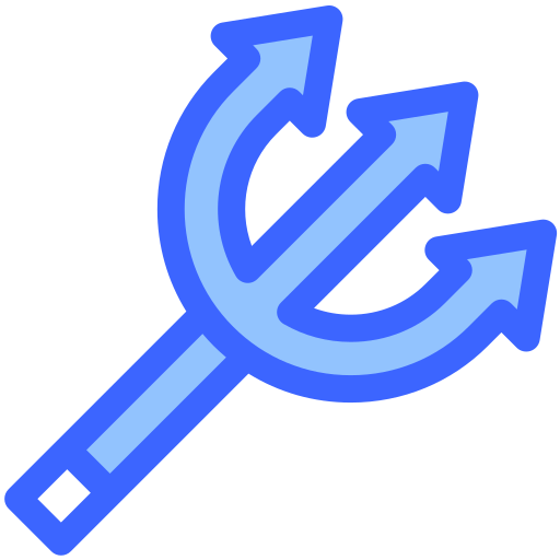 drietand Generic Blue icoon