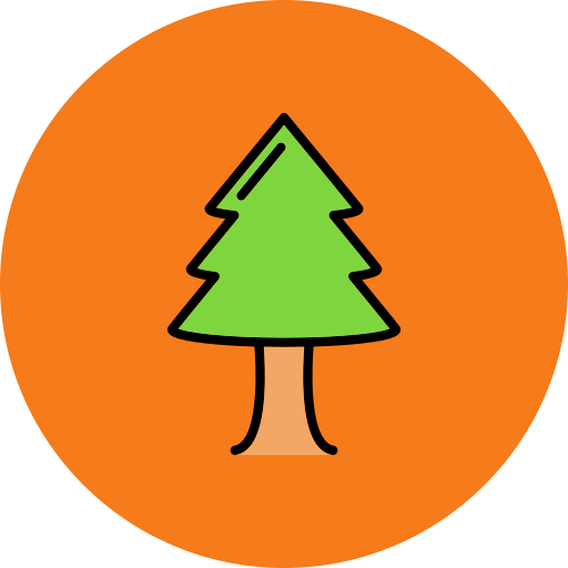 albero di natale Generic Outline Color icona