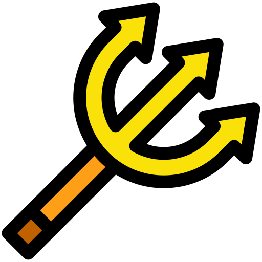 삼지창 Generic Outline Color icon