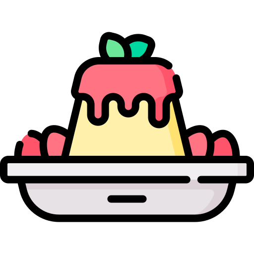 panna cotta Special Lineal color icon